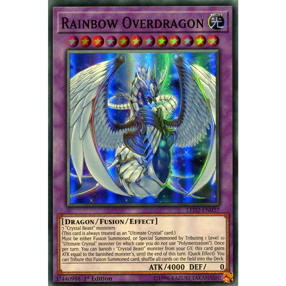 Rainbow Overdragon LED2-EN037 Yu-Gi-Oh! Card from the Legendary Duelists: Ancient Millennium Set