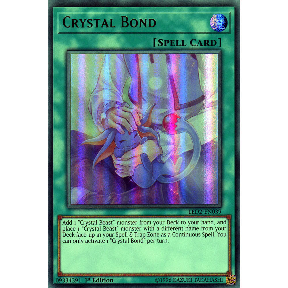 Crystal Bond LED2-EN039 Yu-Gi-Oh! Card from the Legendary Duelists: Ancient Millennium Set