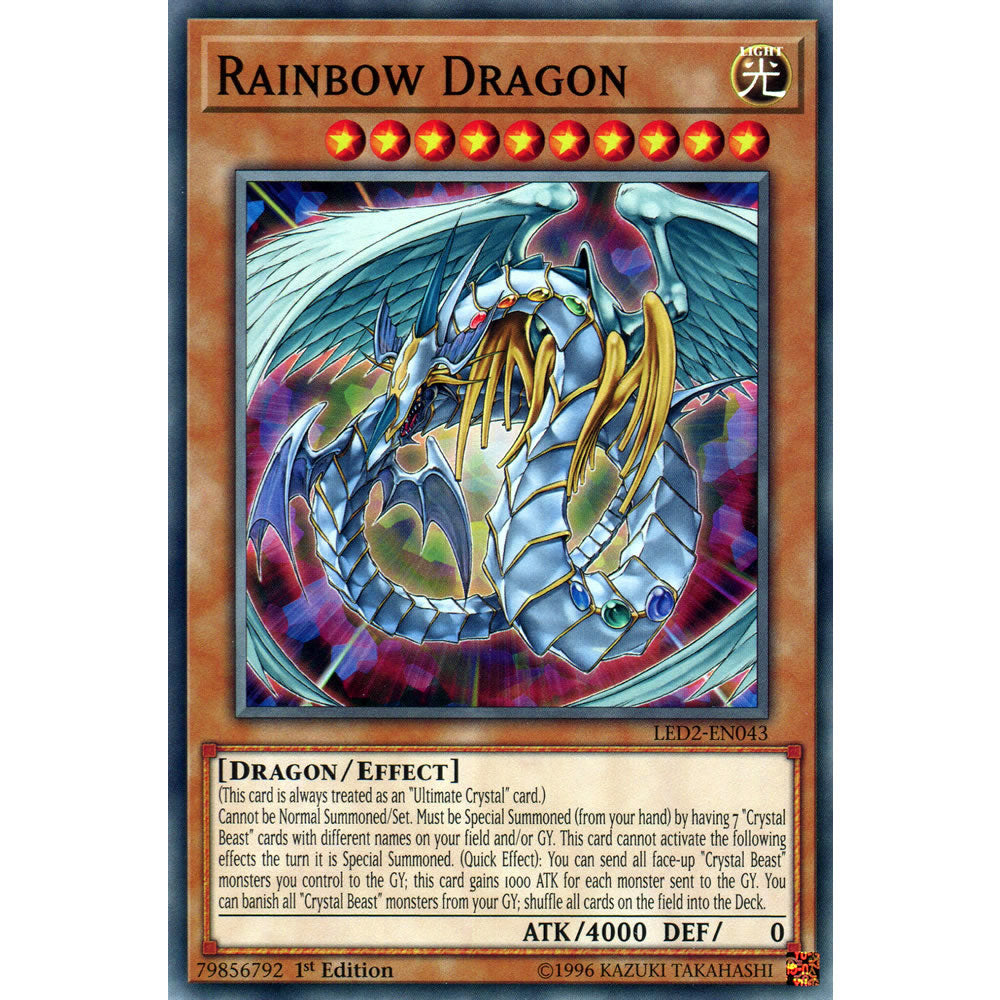 Rainbow Dragon LED2-EN043 Yu-Gi-Oh! Card from the Legendary Duelists: Ancient Millennium Set