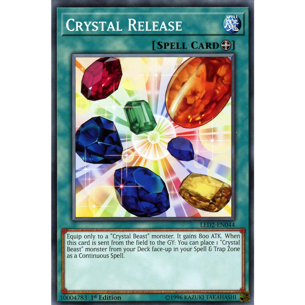Crystal Release LED2-EN044 Yu-Gi-Oh! Card from the Legendary Duelists: Ancient Millennium Set