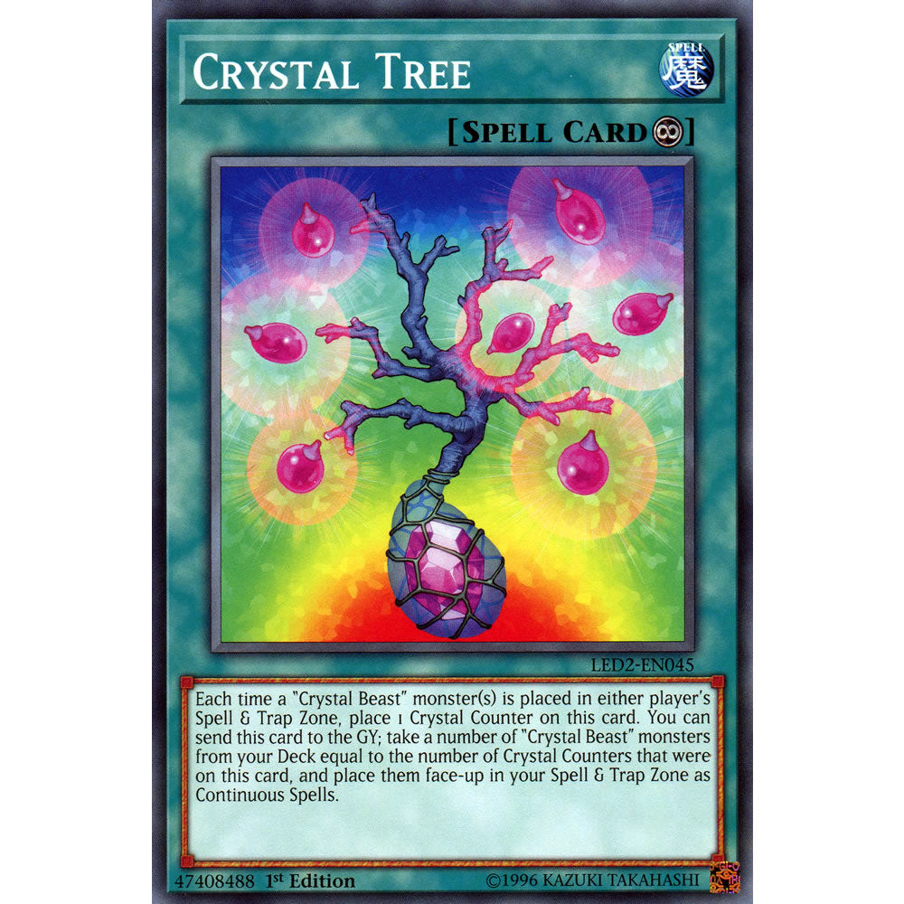 Crystal Tree LED2-EN045 Yu-Gi-Oh! Card from the Legendary Duelists: Ancient Millennium Set