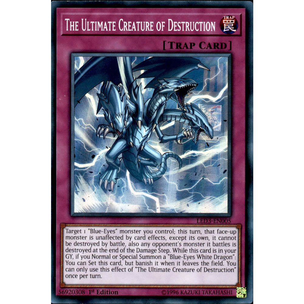 The Ultimate Creature of Destuction LED3-EN005 Yu-Gi-Oh! Card from the Legendary Duelists: White Dragon Abyss Set
