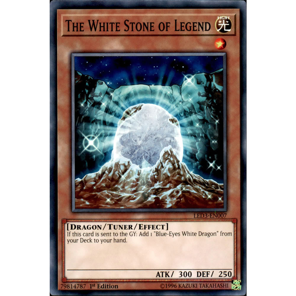 The White Stone of Legend LED3-EN007 Yu-Gi-Oh! Card from the Legendary Duelists: White Dragon Abyss Set