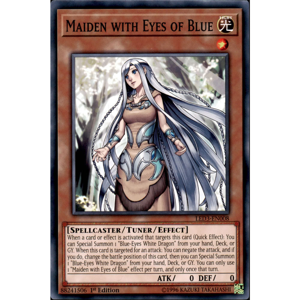 Maiden with Eyes of Blue LED3-EN008 Yu-Gi-Oh! Card from the Legendary Duelists: White Dragon Abyss Set
