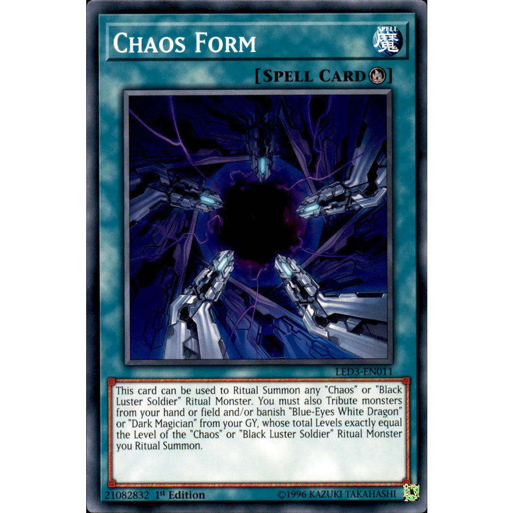 Chaos Form LED3-EN011 Yu-Gi-Oh! Card from the Legendary Duelists: White Dragon Abyss Set
