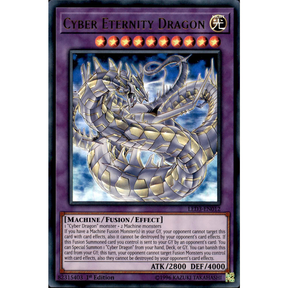 Cyber Eternity Dragon LED3-EN012 Yu-Gi-Oh! Card from the Legendary Duelists: White Dragon Abyss Set