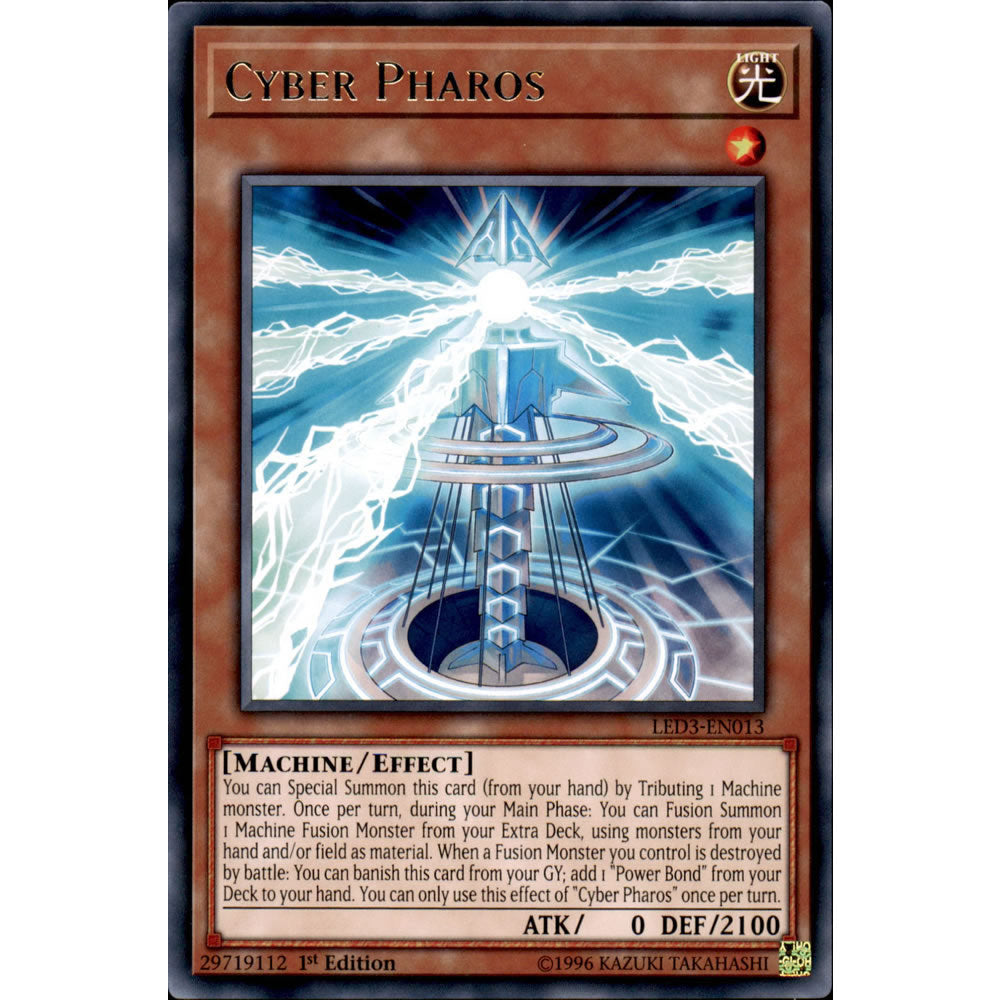 Cyber Pharos LED3-EN013 Yu-Gi-Oh! Card from the Legendary Duelists: White Dragon Abyss Set