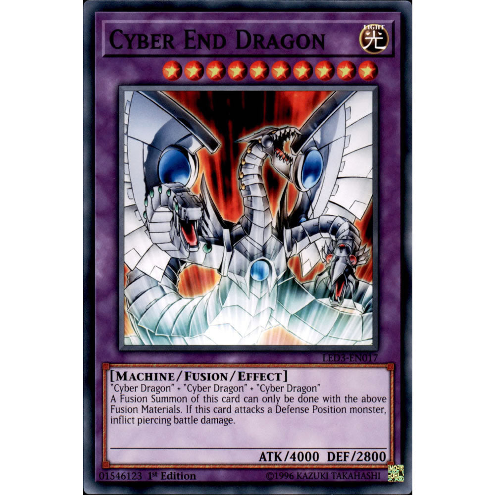 Cyber End Dragon LED3-EN017 Yu-Gi-Oh! Card from the Legendary Duelists: White Dragon Abyss Set