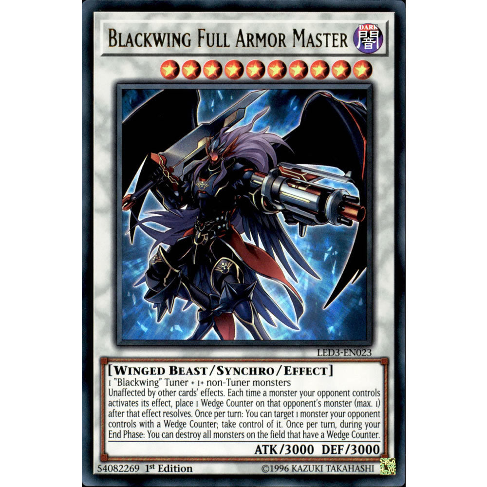 Blackwing Full Armor Master LED3-EN023 Yu-Gi-Oh! Card from the Legendary Duelists: White Dragon Abyss Set