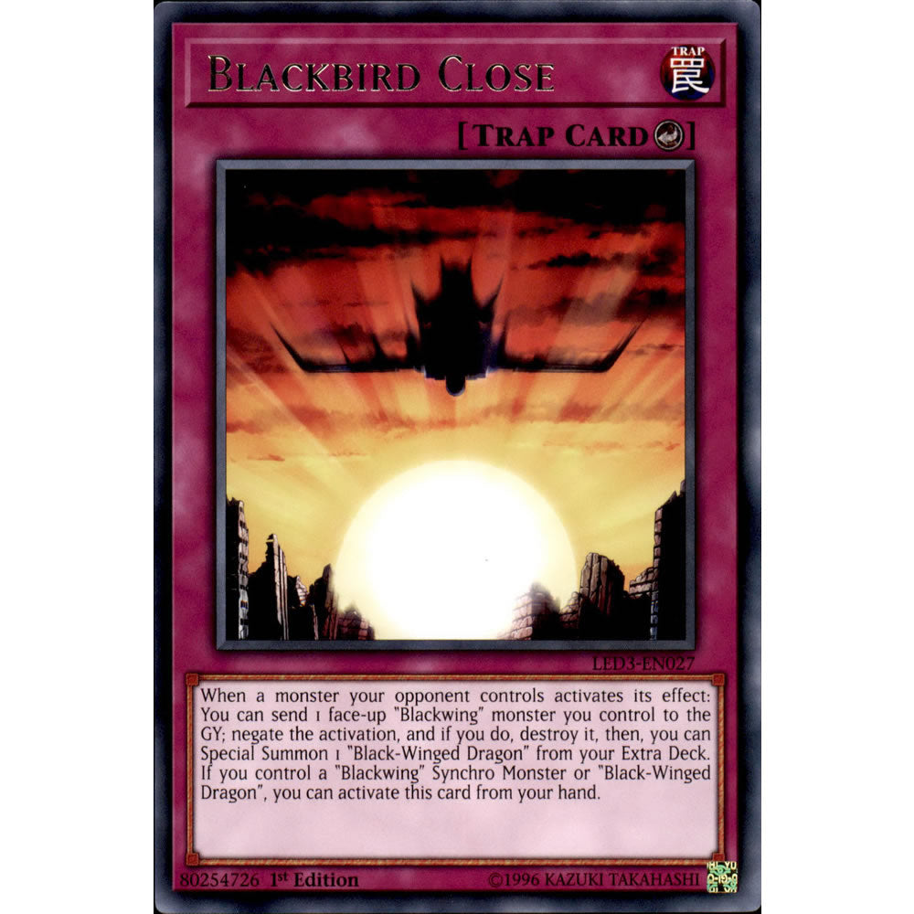 Blackbird Close LED3-EN027 Yu-Gi-Oh! Card from the Legendary Duelists: White Dragon Abyss Set
