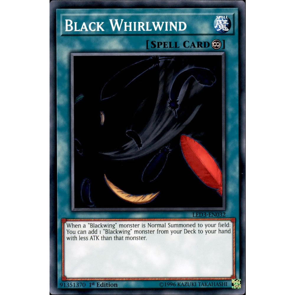 Black Whirlwind LED3-EN032 Yu-Gi-Oh! Card from the Legendary Duelists: White Dragon Abyss Set