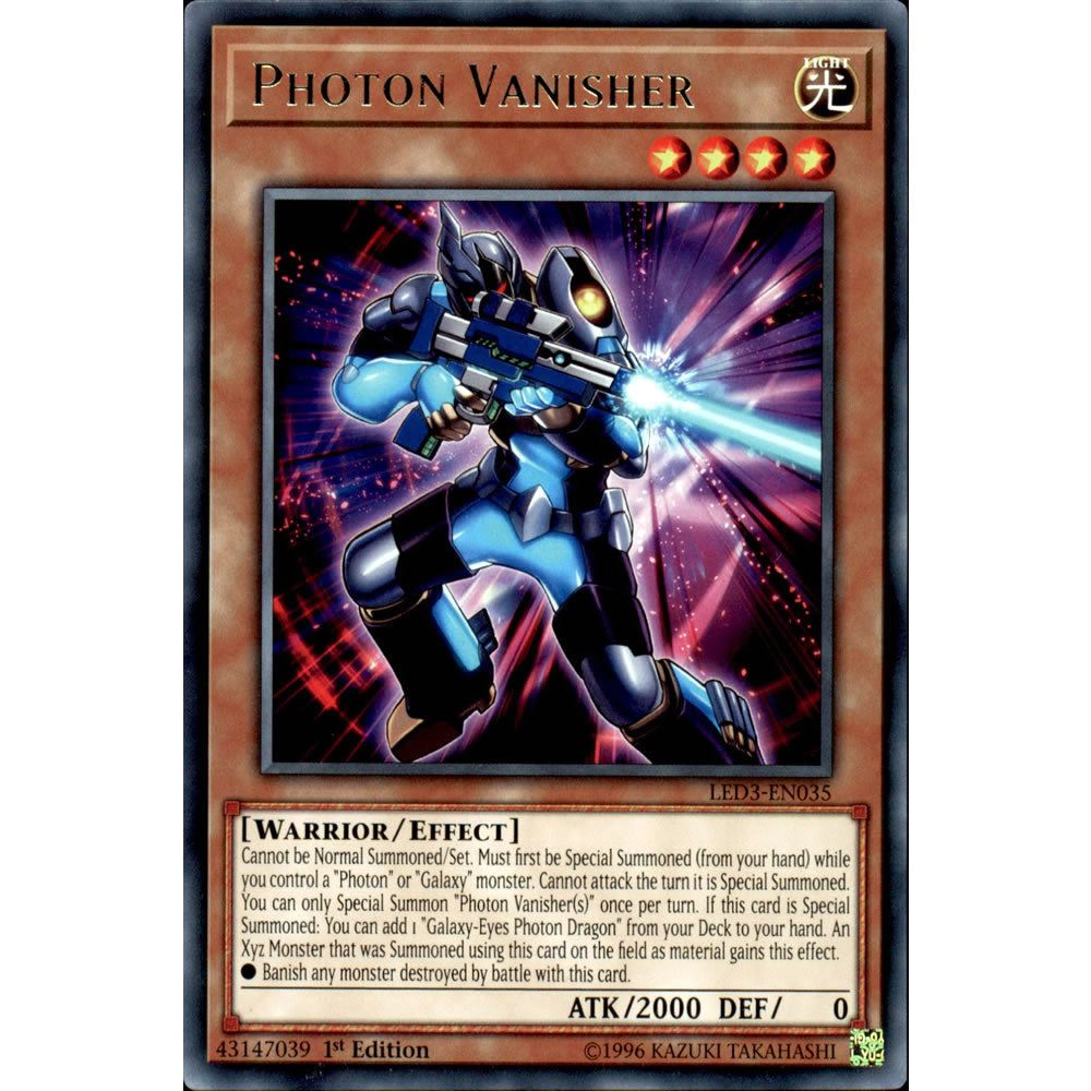 Photon Vanisher LED3-EN035 Yu-Gi-Oh! Card from the Legendary Duelists: White Dragon Abyss Set