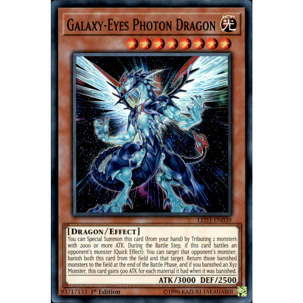 Galaxy-Eyes Photon Dragon LED3-EN039 Yu-Gi-Oh! Card from the Legendary Duelists: White Dragon Abyss Set