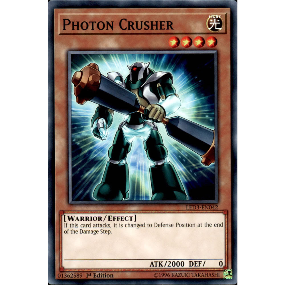 Photon Crusher LED3-EN042 Yu-Gi-Oh! Card from the Legendary Duelists: White Dragon Abyss Set