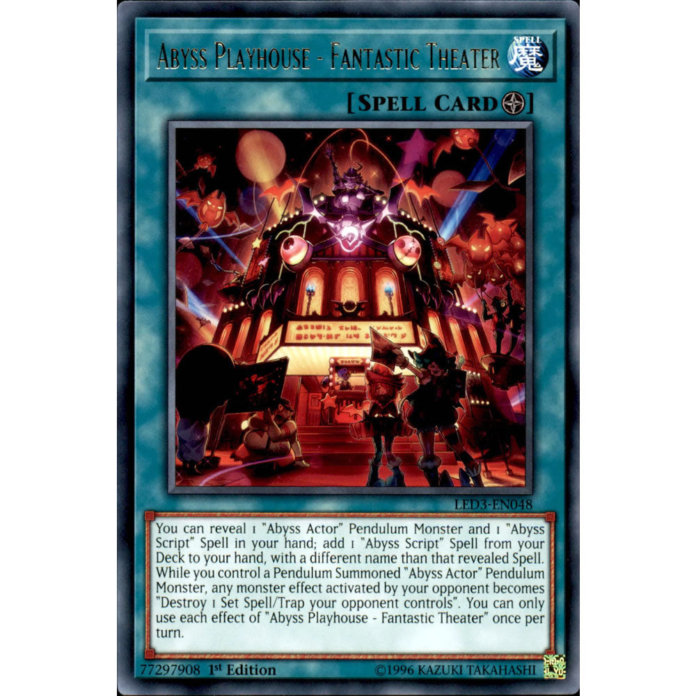 Abyss Playhouse - Fantastic Theater LED3-EN048 Yu-Gi-Oh! Card from the Legendary Duelists: White Dragon Abyss Set