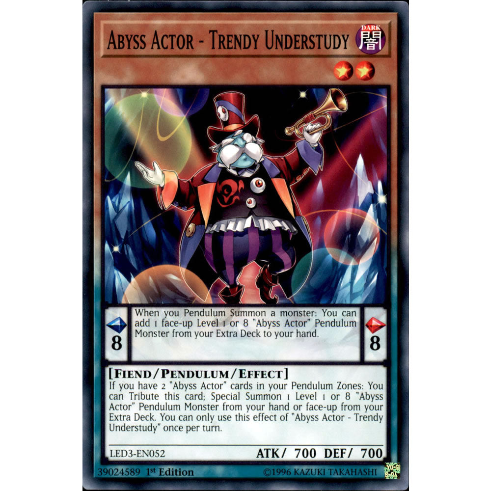 Abyss Actor - Trendy Understudy LED3-EN052 Yu-Gi-Oh! Card from the Legendary Duelists: White Dragon Abyss Set