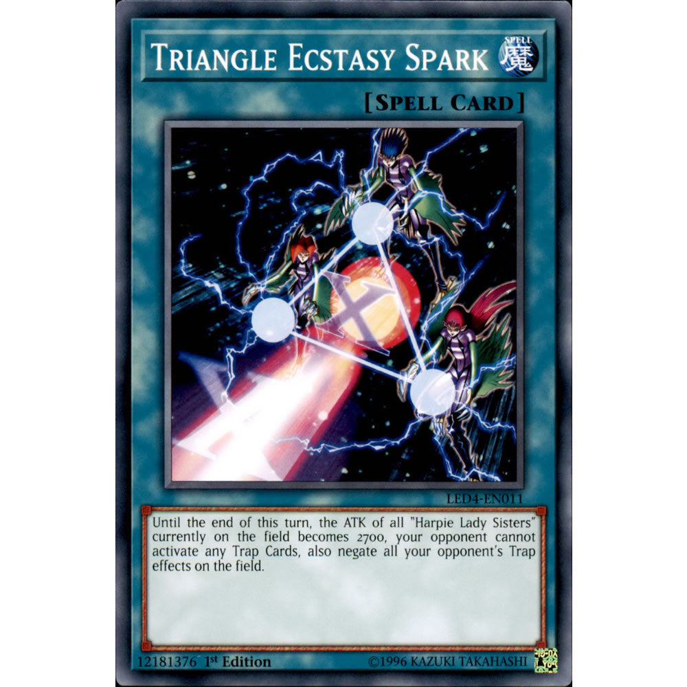 Triangle Ecstasy Spark LED4-EN011 Yu-Gi-Oh! Card from the Legendary Duelists: Sisters of the Rose Set