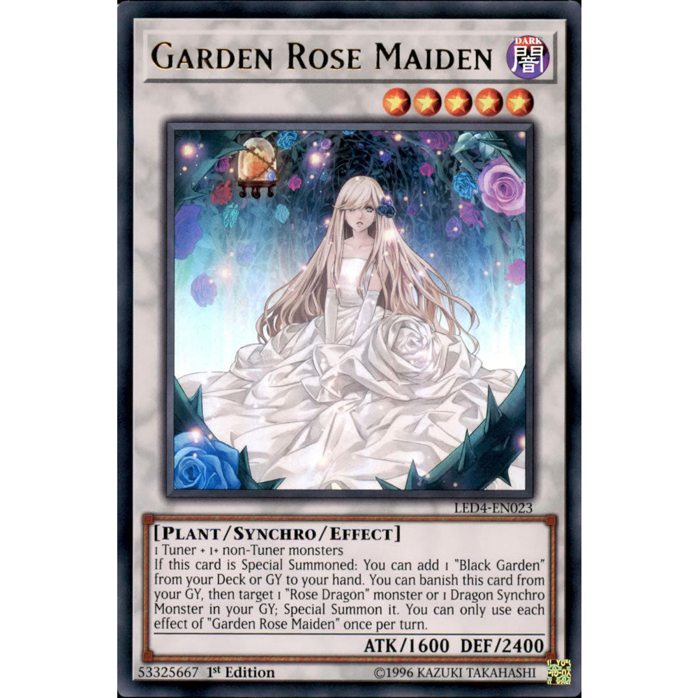 Garden Rose Maiden LED4-EN023 Yu-Gi-Oh! Card from the Legendary Duelists: Sisters of the Rose Set