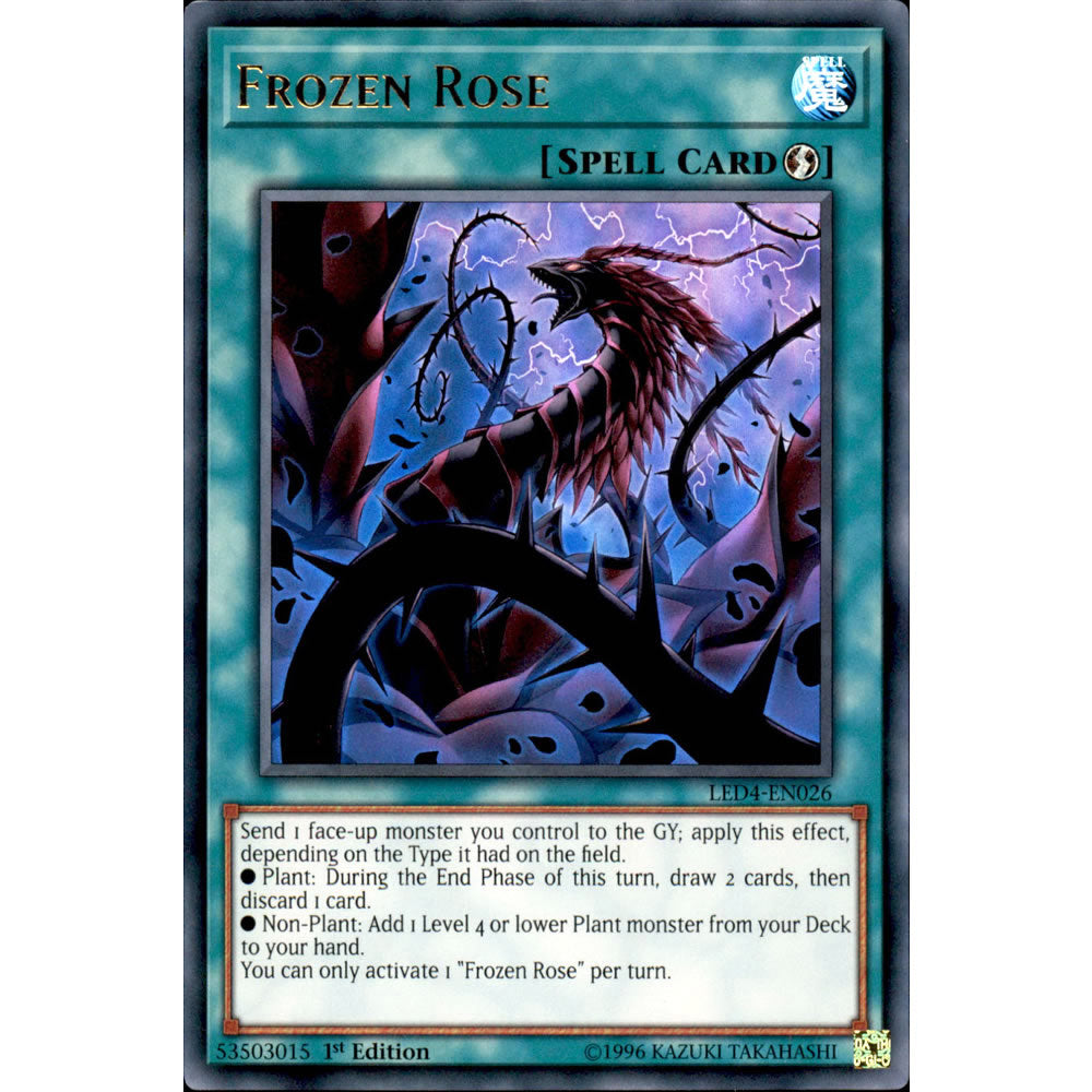 Frozen Rose LED4-EN026 Yu-Gi-Oh! Card from the Legendary Duelists: Sisters of the Rose Set