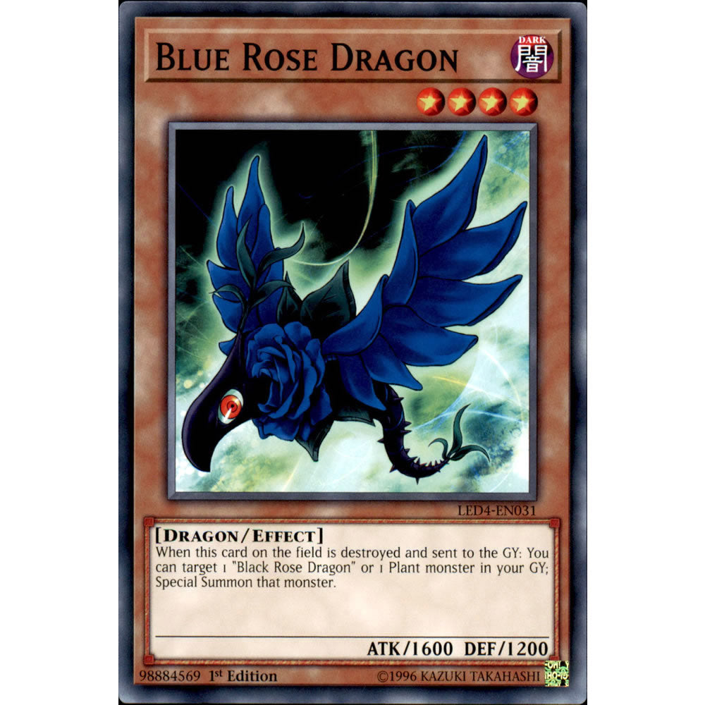 Blue Rose Dragon LED4-EN031 Yu-Gi-Oh! Card from the Legendary Duelists: Sisters of the Rose Set