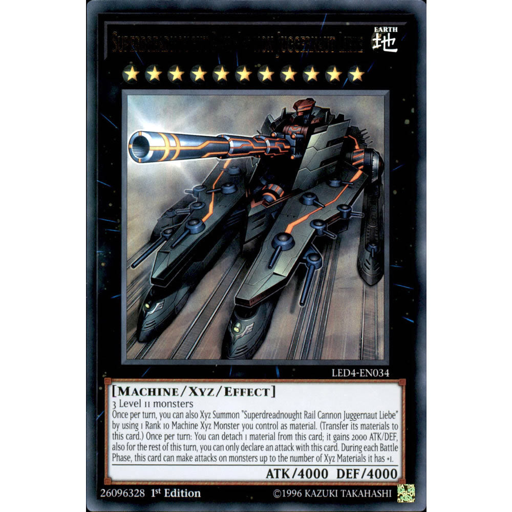 Superdreadnought Rail Cannon Juggernaut Liebe LED4-EN034 Yu-Gi-Oh! Card from the Legendary Duelists: Sisters of the Rose Set