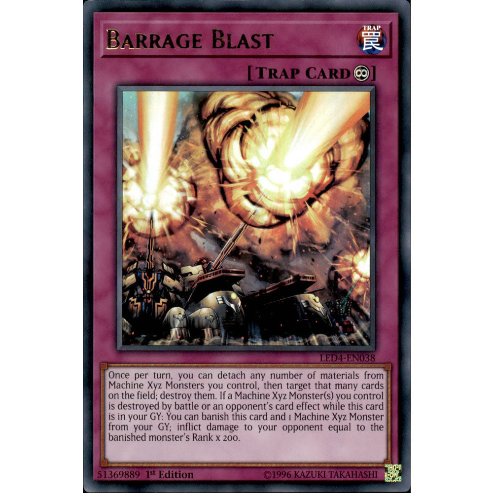 Barrage Blast LED4-EN038 Yu-Gi-Oh! Card from the Legendary Duelists: Sisters of the Rose Set