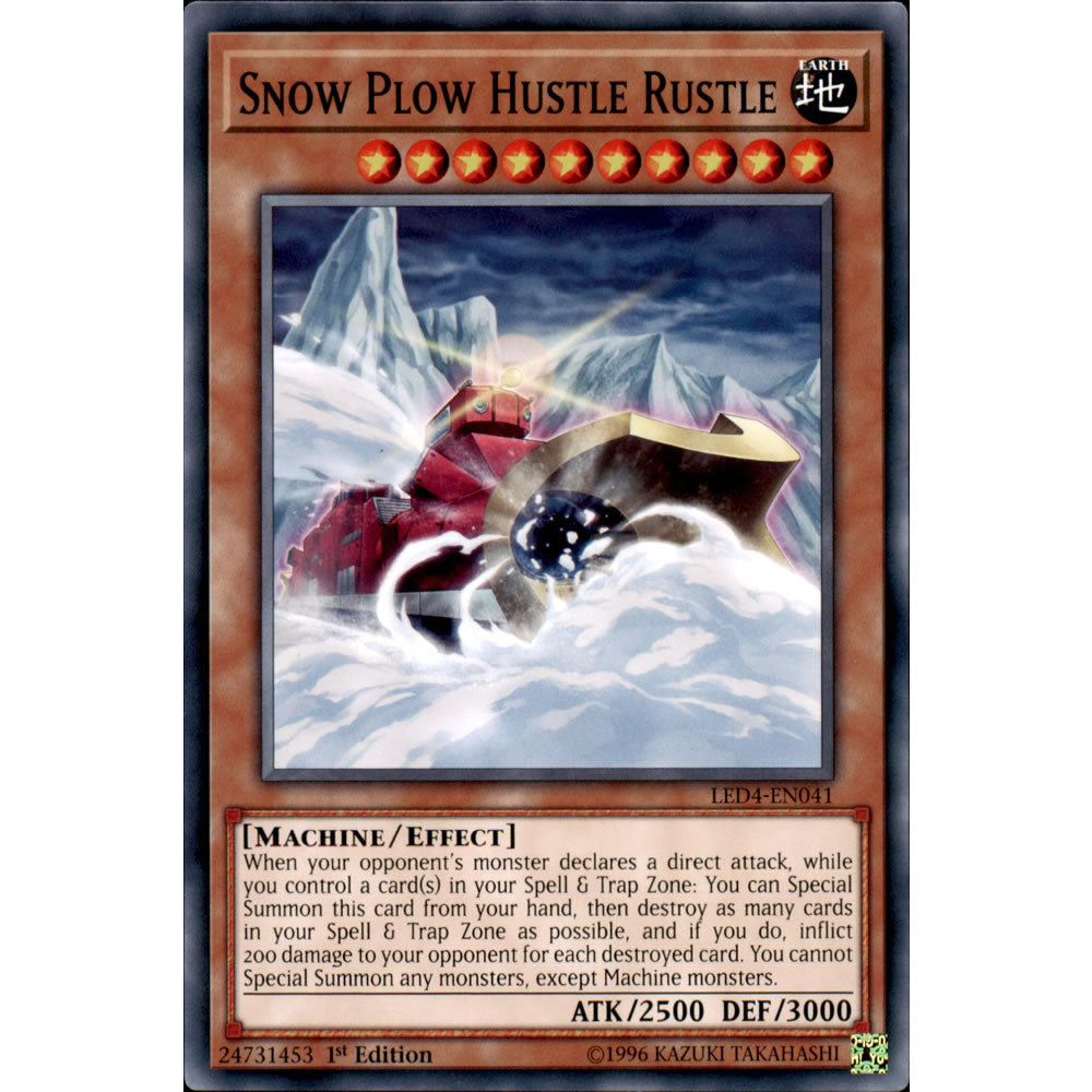Snow Plow Hustle Rustle LED4-EN041 Yu-Gi-Oh! Card from the Legendary Duelists: Sisters of the Rose Set
