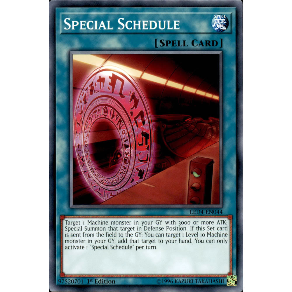 Special Schedule LED4-EN044 Yu-Gi-Oh! Card from the Legendary Duelists: Sisters of the Rose Set