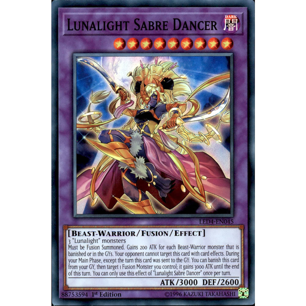 Lunalight Sabre Dancer LED4-EN045 Yu-Gi-Oh! Card from the Legendary Duelists: Sisters of the Rose Set