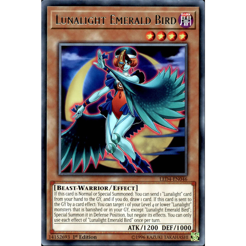 Lunalight Emerald Bird LED4-EN046 Yu-Gi-Oh! Card from the Legendary Duelists: Sisters of the Rose Set
