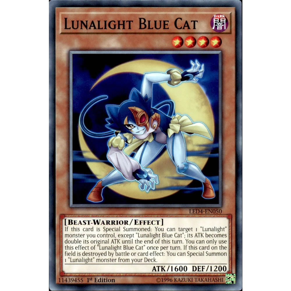 Lunalight Blue Cat LED4-EN050 Yu-Gi-Oh! Card from the Legendary Duelists: Sisters of the Rose Set