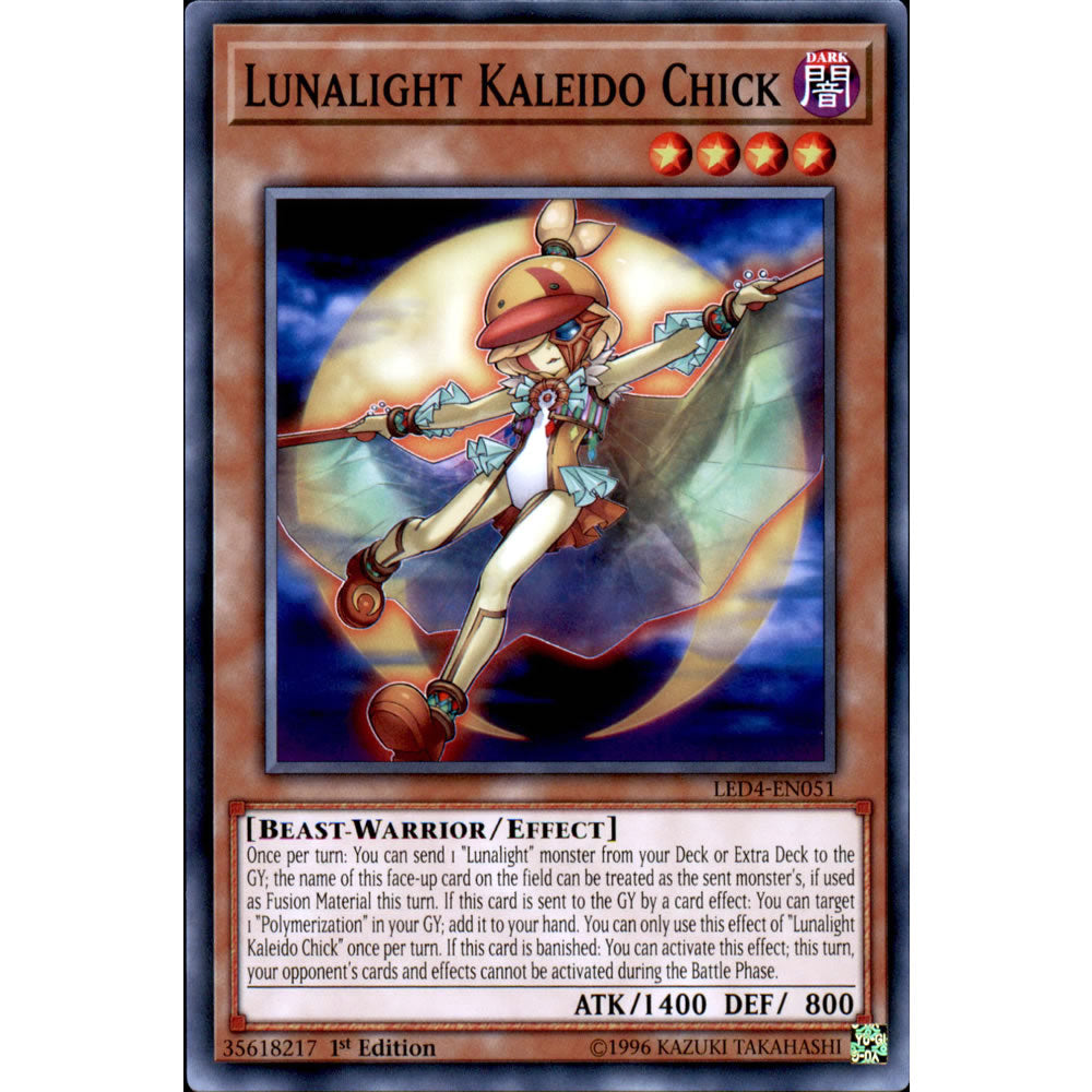 Lunalight Kaleido Chick LED4-EN051 Yu-Gi-Oh! Card from the Legendary Duelists: Sisters of the Rose Set