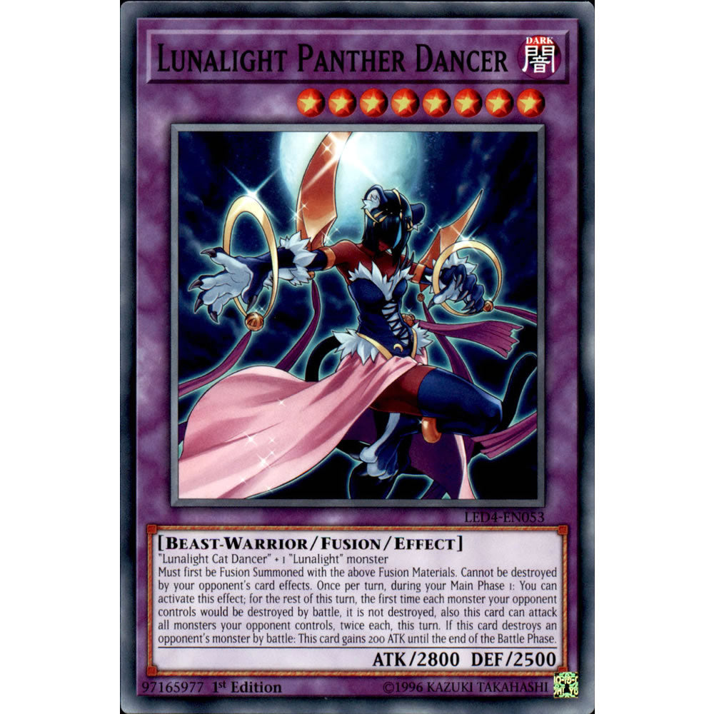 Lunalight Panther Dancer LED4-EN053 Yu-Gi-Oh! Card from the Legendary Duelists: Sisters of the Rose Set