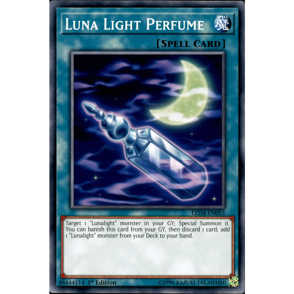Luna Light Perfume LED4-EN055 Yu-Gi-Oh! Card from the Legendary Duelists: Sisters of the Rose Set
