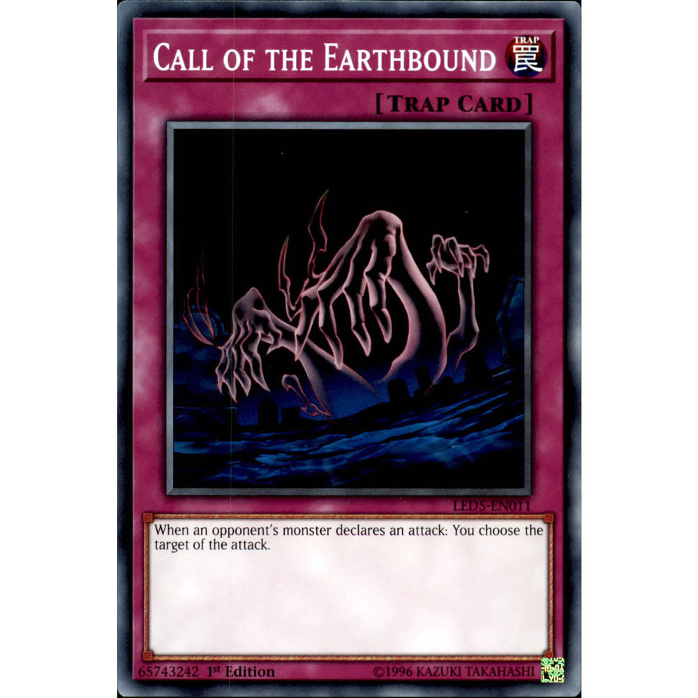 Call of the Earthbound LED5-EN011 Yu-Gi-Oh! Card from the Legendary Duelists: Immortal Destiny Set