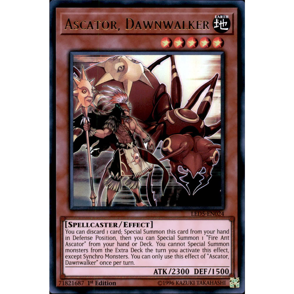 Ascator, Dawnwalker LED5-EN024 Yu-Gi-Oh! Card from the Legendary Duelists: Immortal Destiny Set