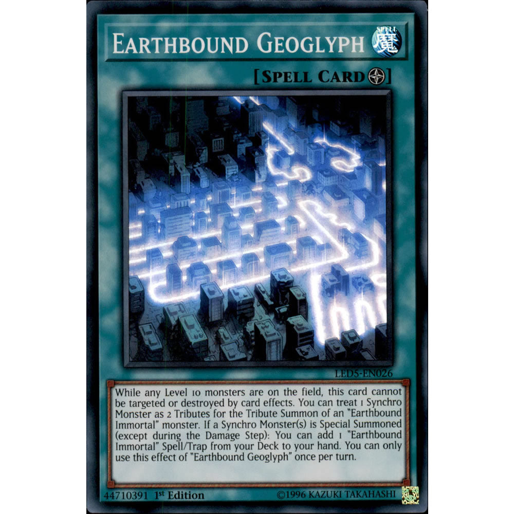 Earthbound Geoglyph LED5-EN026 Yu-Gi-Oh! Card from the Legendary Duelists: Immortal Destiny Set
