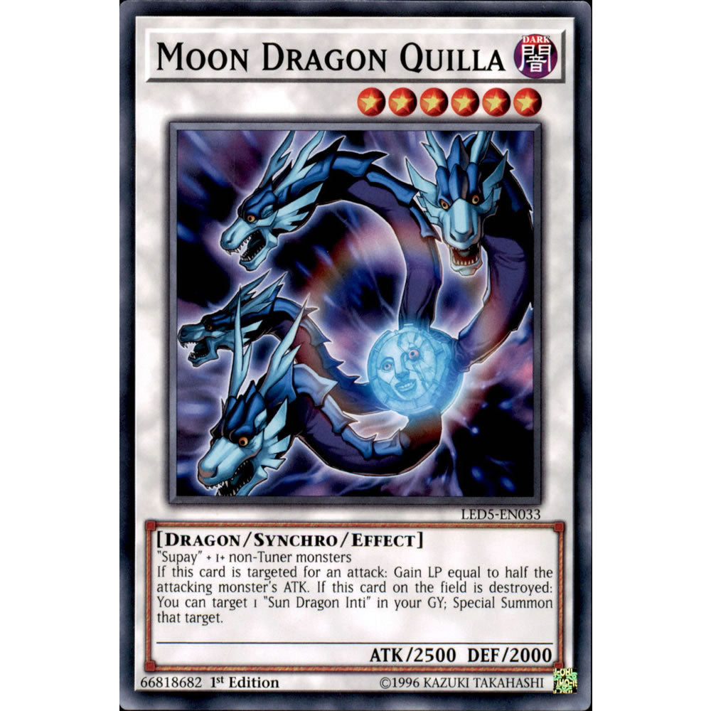 Moon Dragon Quilla LED5-EN033 Yu-Gi-Oh! Card from the Legendary Duelists: Immortal Destiny Set