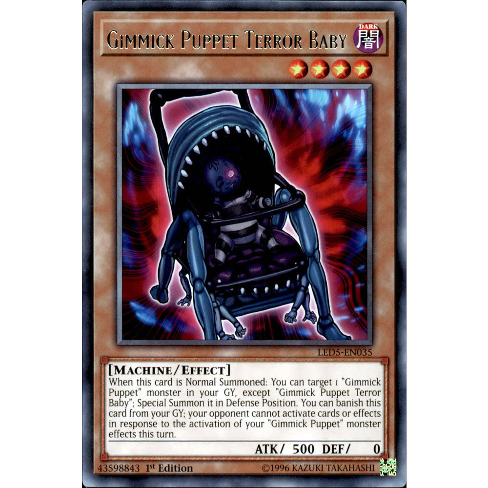 Gimmick Puppet Terror Baby LED5-EN035 Yu-Gi-Oh! Card from the Legendary Duelists: Immortal Destiny Set