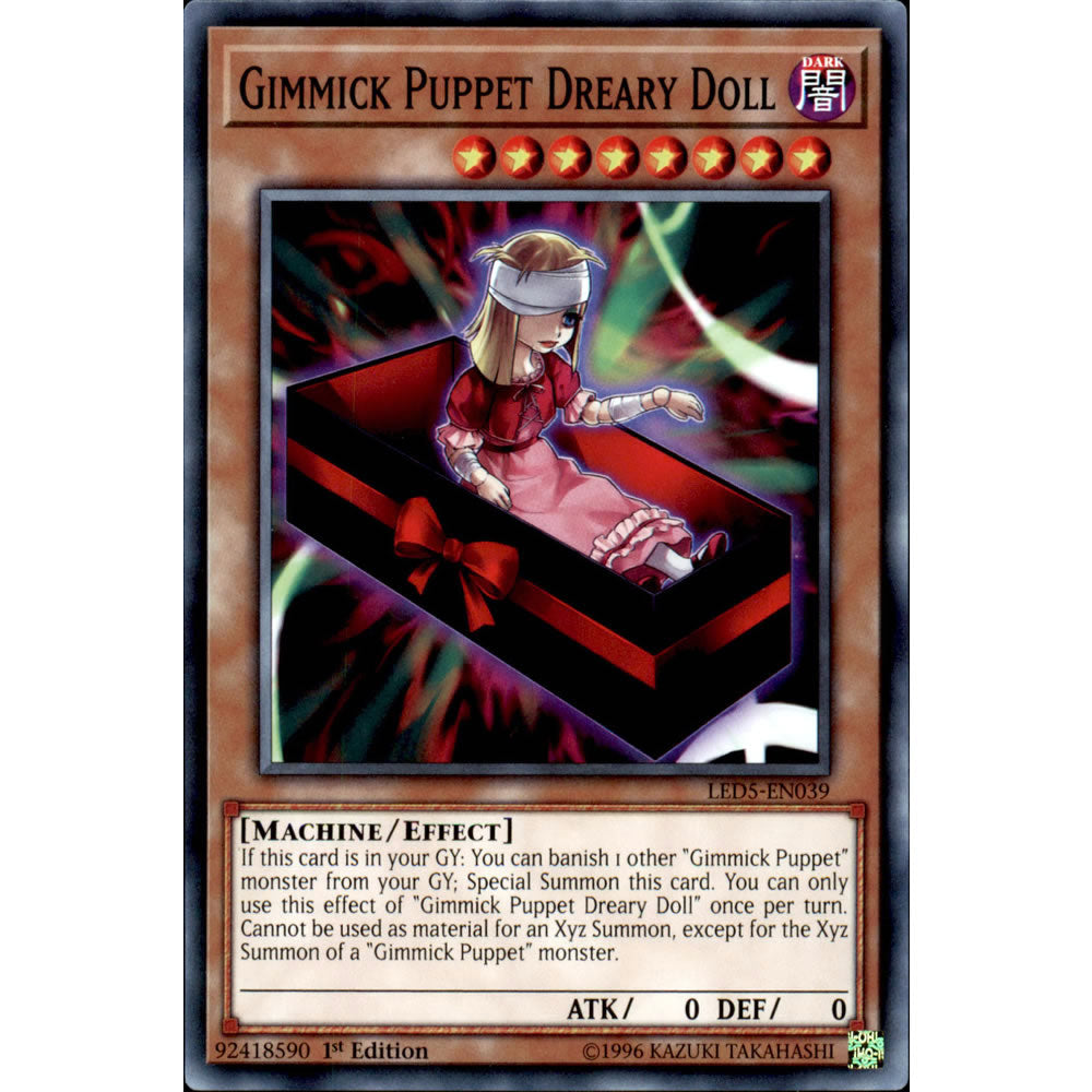 Gimmick Puppet Dreary Doll LED5-EN039 Yu-Gi-Oh! Card from the Legendary Duelists: Immortal Destiny Set