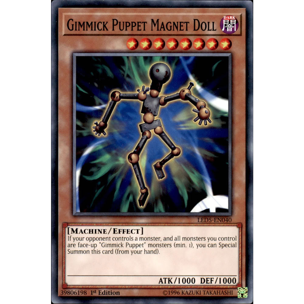 Gimmick Puppet Magnet Doll LED5-EN040 Yu-Gi-Oh! Card from the Legendary Duelists: Immortal Destiny Set