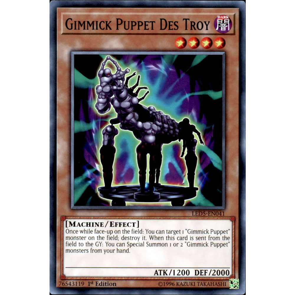 Gimmick Puppet Des Troy LED5-EN041 Yu-Gi-Oh! Card from the Legendary Duelists: Immortal Destiny Set