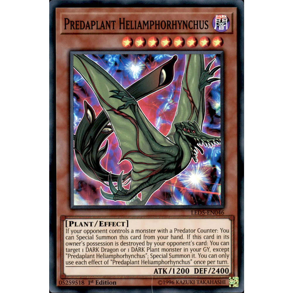Predaplant Heliamphorhynchus LED5-EN046 Yu-Gi-Oh! Card from the Legendary Duelists: Immortal Destiny Set
