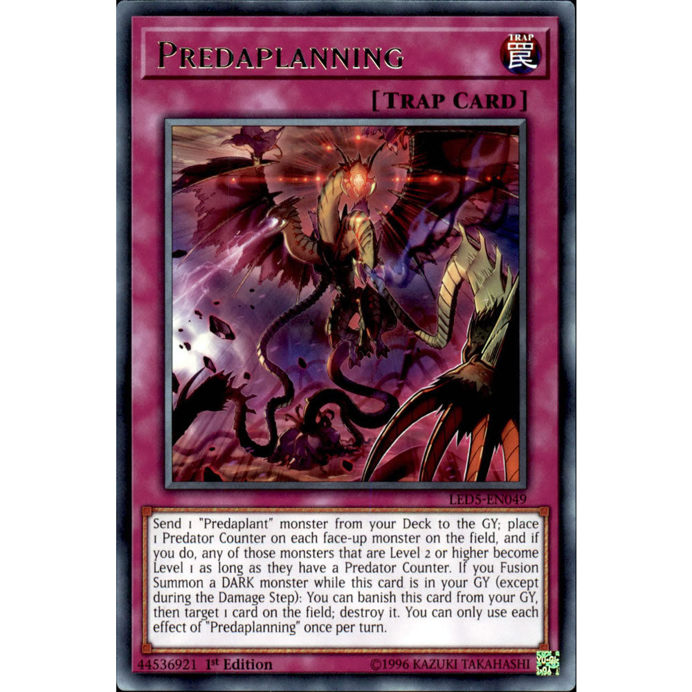 Predaplanning LED5-EN049 Yu-Gi-Oh! Card from the Legendary Duelists: Immortal Destiny Set