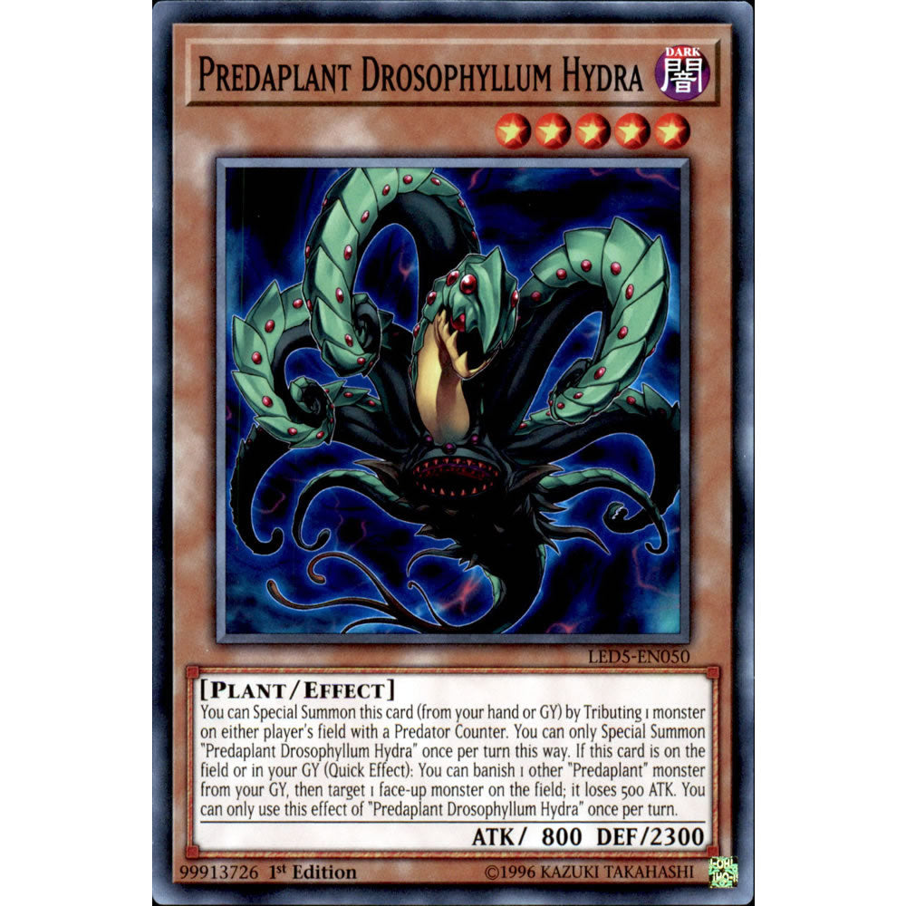 Predaplant Drosophyllum Hydra LED5-EN050 Yu-Gi-Oh! Card from the Legendary Duelists: Immortal Destiny Set