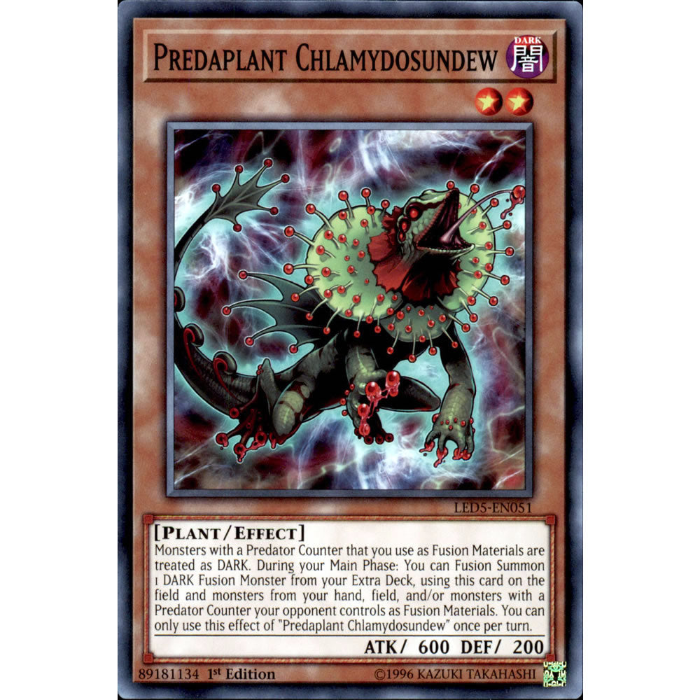 Predaplant Chlamydosundew LED5-EN051 Yu-Gi-Oh! Card from the Legendary Duelists: Immortal Destiny Set