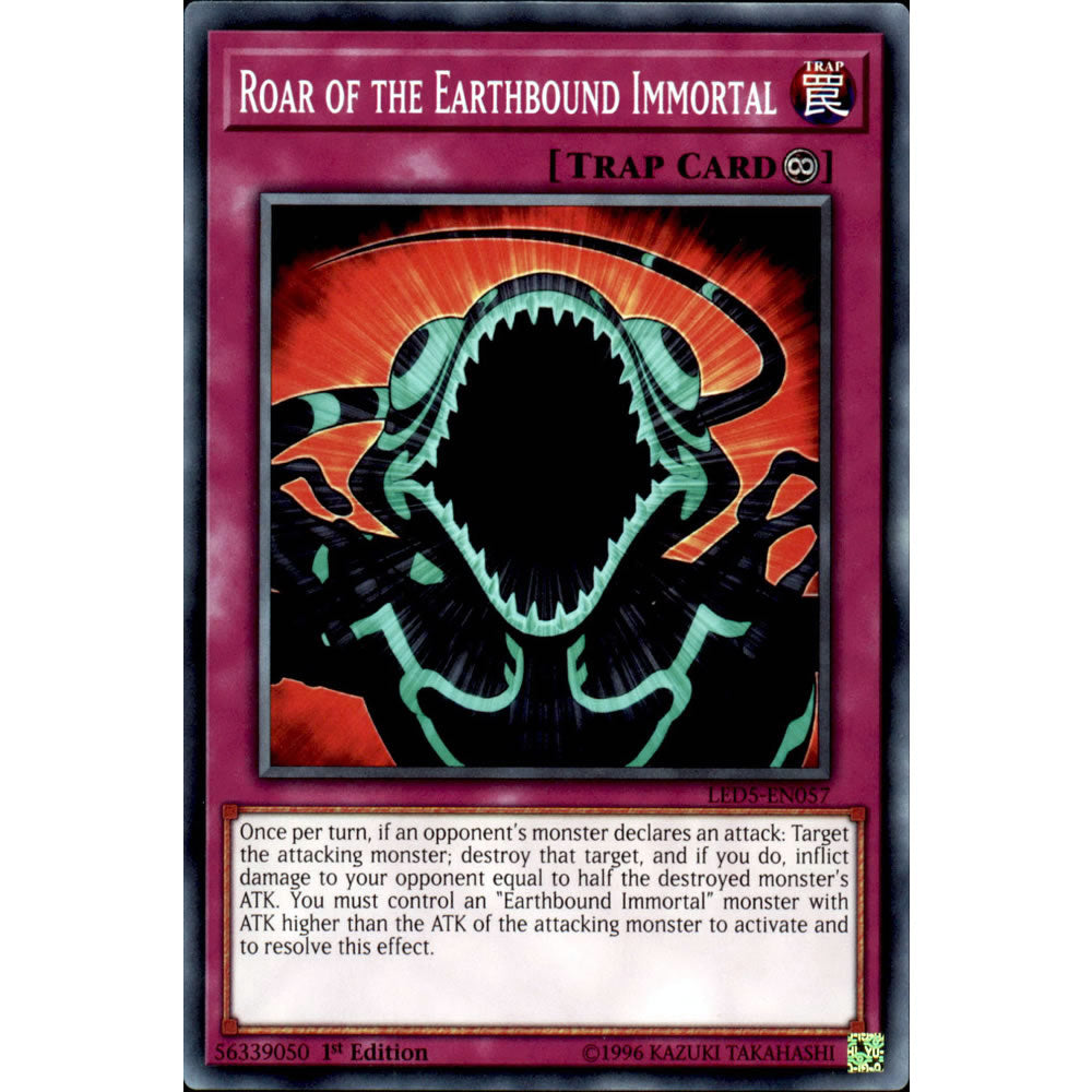 Roar of the Earthbound Immortal LED5-EN057 Yu-Gi-Oh! Card from the Legendary Duelists: Immortal Destiny Set