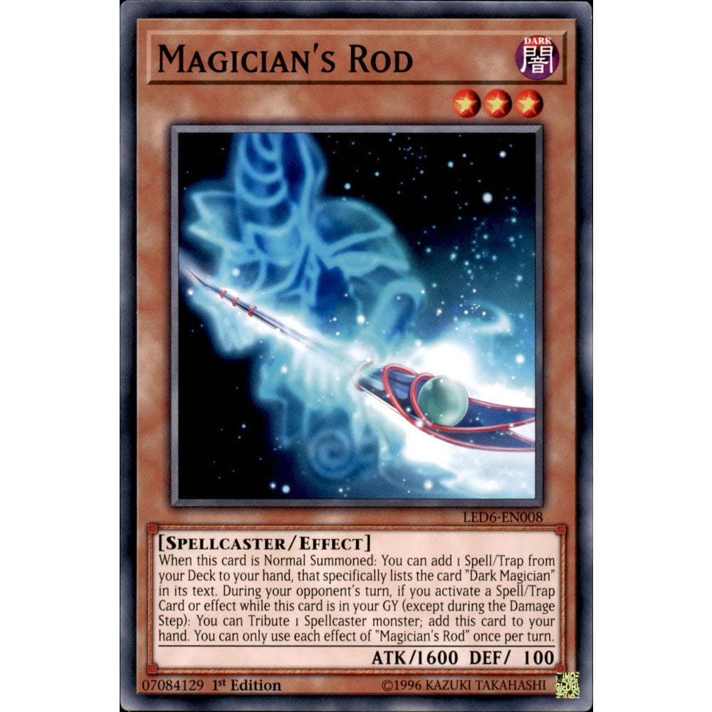 Magician's Rod LED6-EN008 Yu-Gi-Oh! Card from the Legendary Duelists: Magical Hero Set