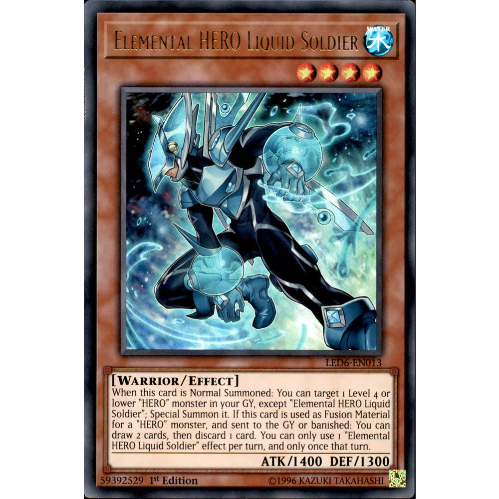 Elemental HERO Liquid Soldier LED6-EN013 Yu-Gi-Oh! Card from the Legendary Duelists: Magical Hero Set