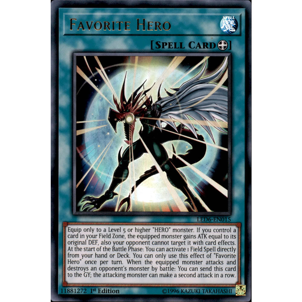 Favorite Hero LED6-EN015 Yu-Gi-Oh! Card from the Legendary Duelists: Magical Hero Set